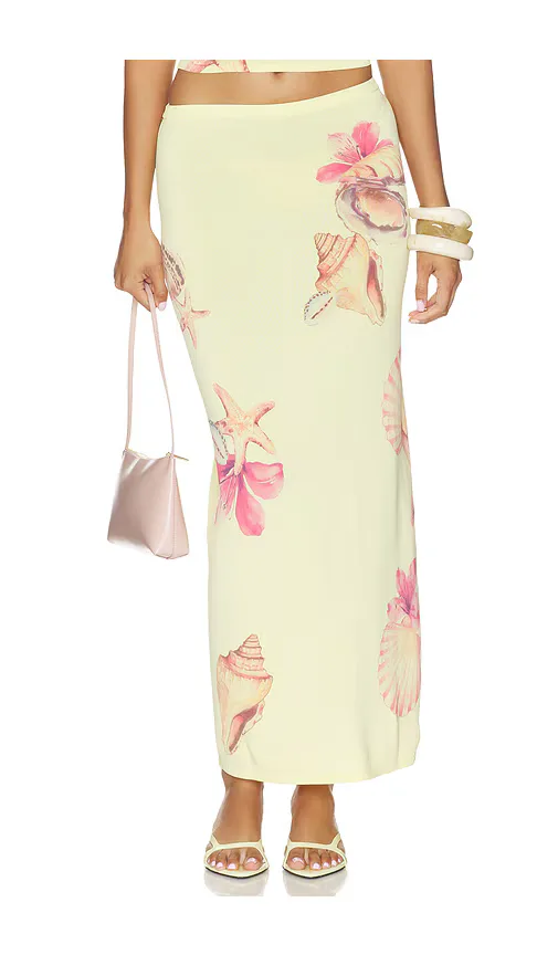 Katia Floral Print Midi Skirt by Lovers and Friends