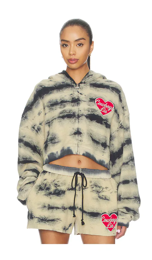 Cowboys Lie Brushed Fleece Alex Zip-Up Hoodie by Boys Lie
