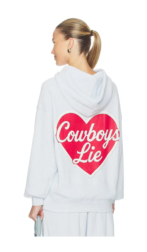 Cowboys Lie Terry Natural Racer Hoodie by Boys Lie