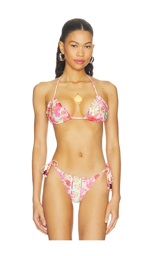 Agua Bendita x Revolve Lolita Ruche Triangle Top