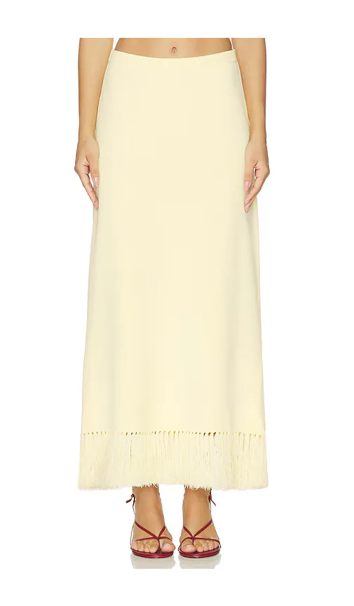 Amelia Fringe Hem Skirt by Clea