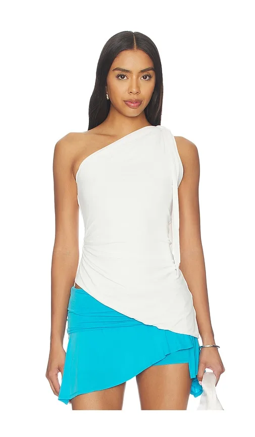 One-Shoulder Tie Top by Mimchik