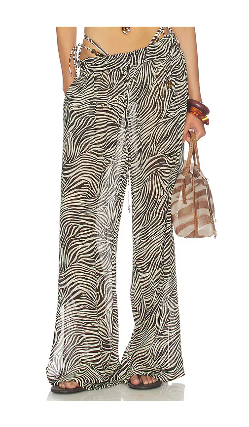 Lise Wide Legged Pants with Side Slits