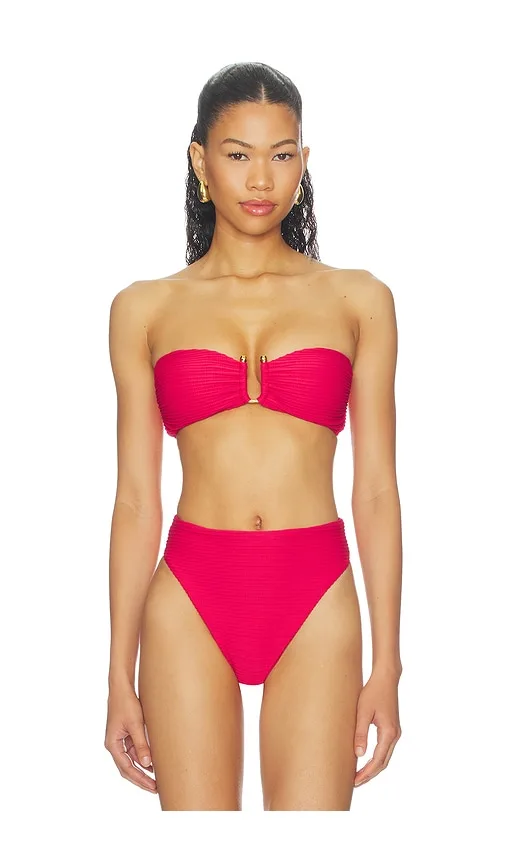 Jill Square Bandeau Top by Vix Swimwear