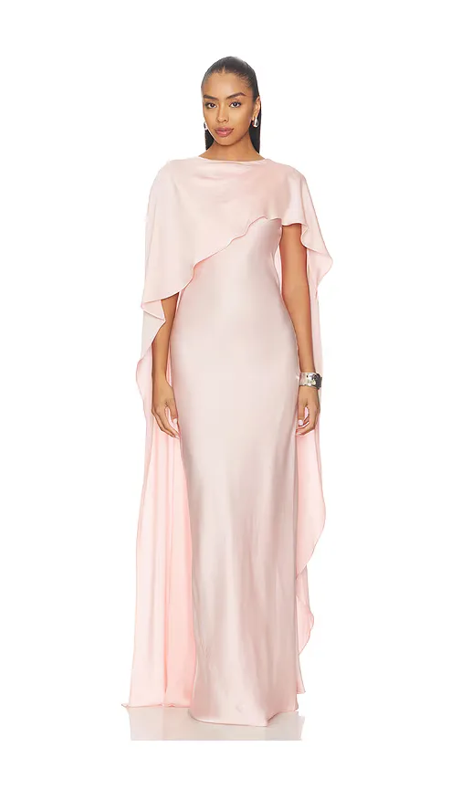 Izel Cape Gown by SIMKHAI