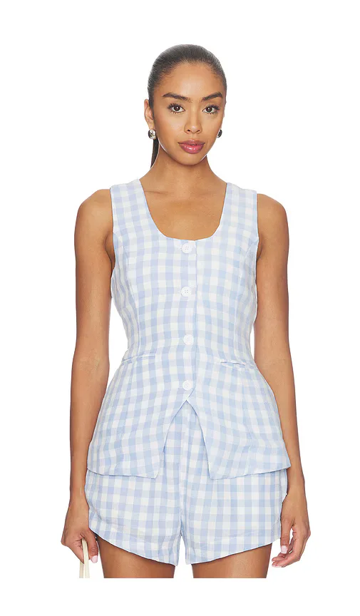 Gingham Sleeveless Top by BLANKNYC