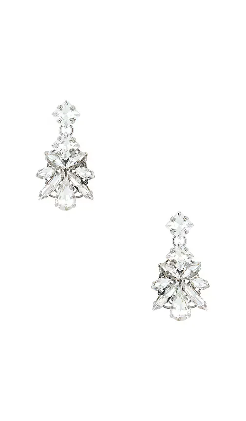 Pixel Post with Leaves Pendant Earrings by Anton Heunis