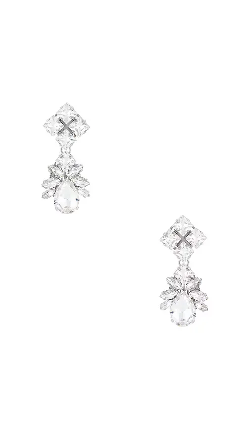 Omega Clasp Pixel & Drop Pendant Earrings by Anton Heunis