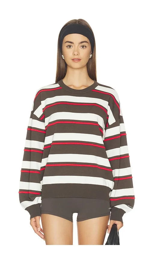 Retreat Stripe Sweater by P.E Nation