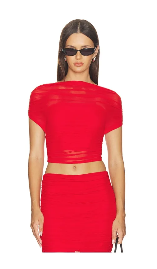 Marsh Mesh Top by SEROYA