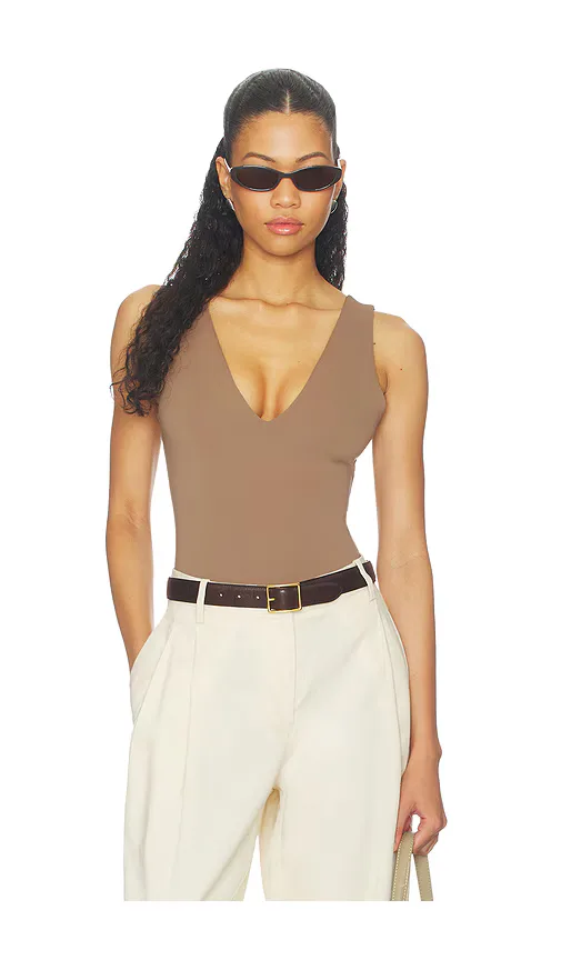 The Sculpting Deep V Bodysuit by Good American