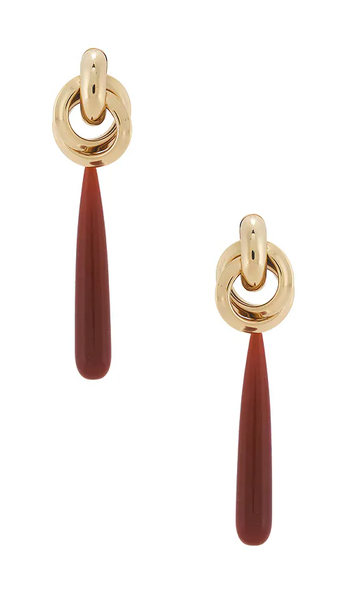 Nala Knot Stone Earrings by LELET NY
