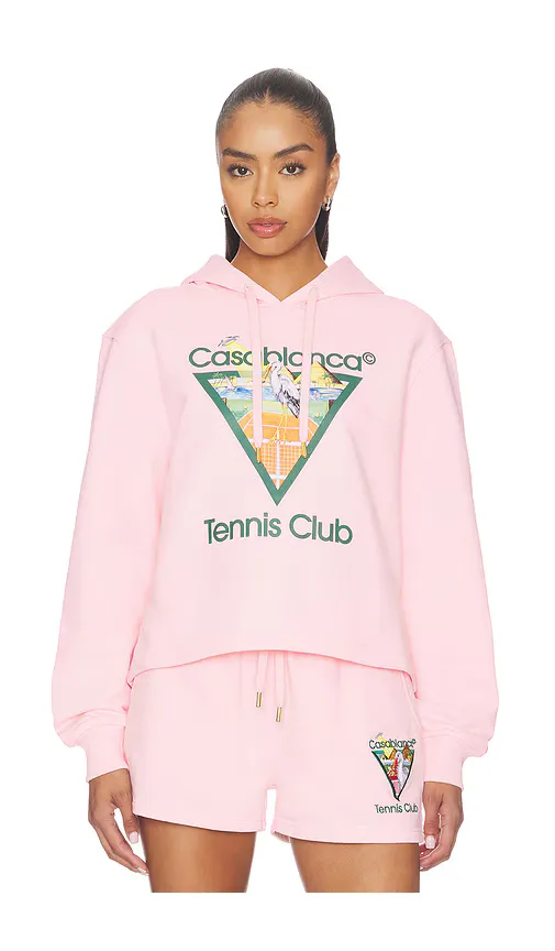 Tennis Club Cropped Hoodie by Casablanca