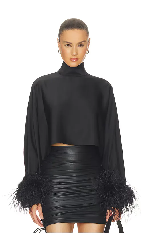 LaPointe x Revolve Lightweight Satin Caftan Top by LaPointe
