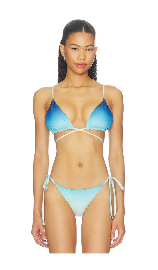 String Beaded Bikini Top by Casablanca