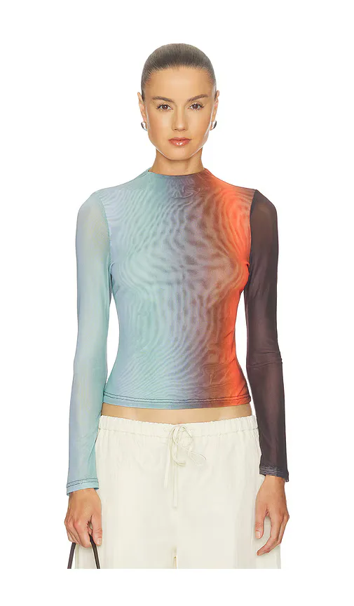 Evie Mesh Long Sleeve Top by ROAME.