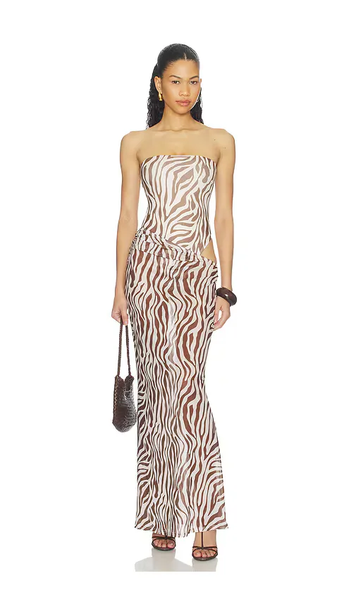 Kensington Strapless Maxi Dress by superdown