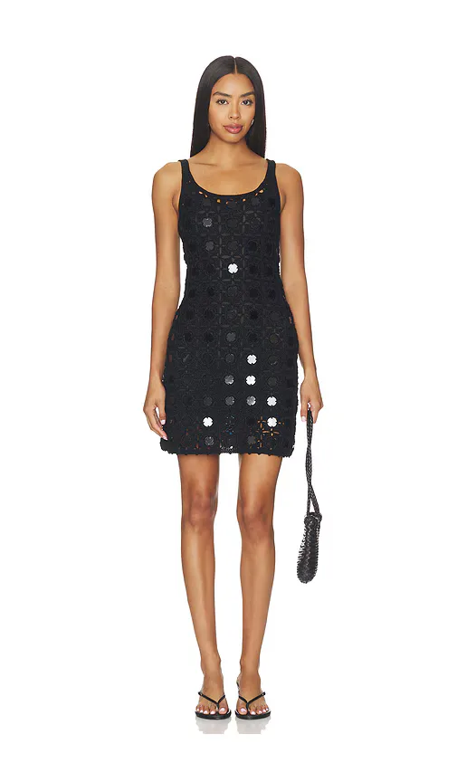 Gypset Crochet Mirrored Dress by Le Superbe