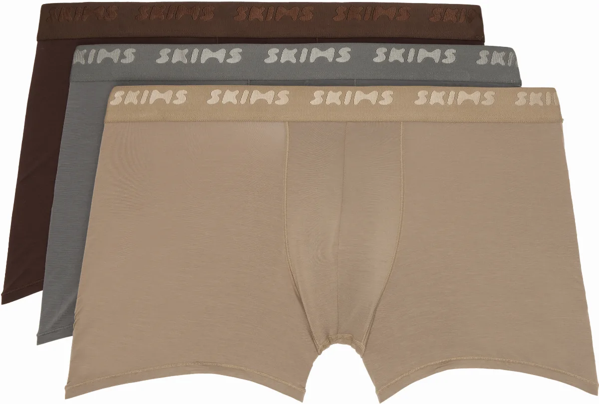 Three-Pack Multicolor SKIMS Stretch 3 Boxer Briefs by SKIMS