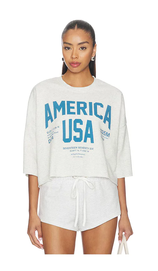 Welcome to America Crop Jumper by The Laundry Room