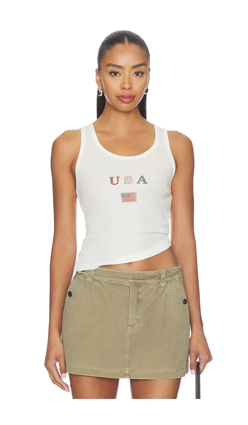 Lil Usa Flag Rib Tank by The Laundry Room