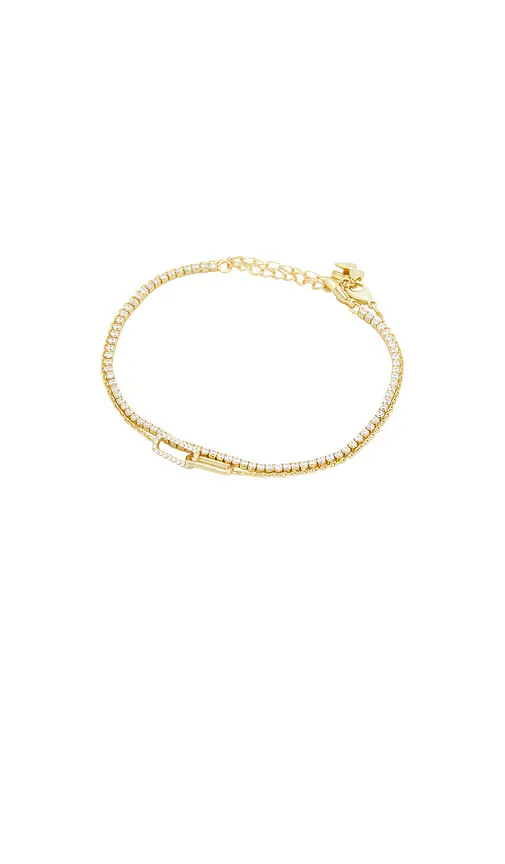 Tennis & Paperclip Pave Bracelet Combo Set by By Adina Eden