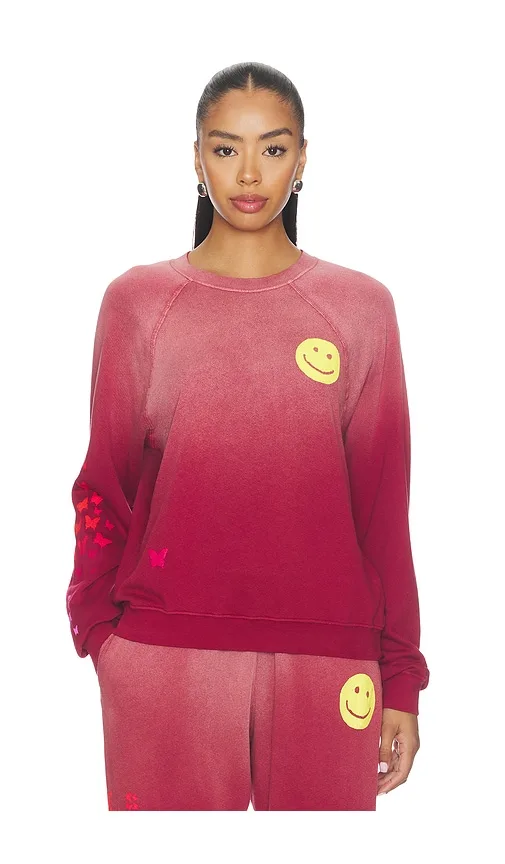 Anela Crewneck Raglan Pullover by Lauren Moshi