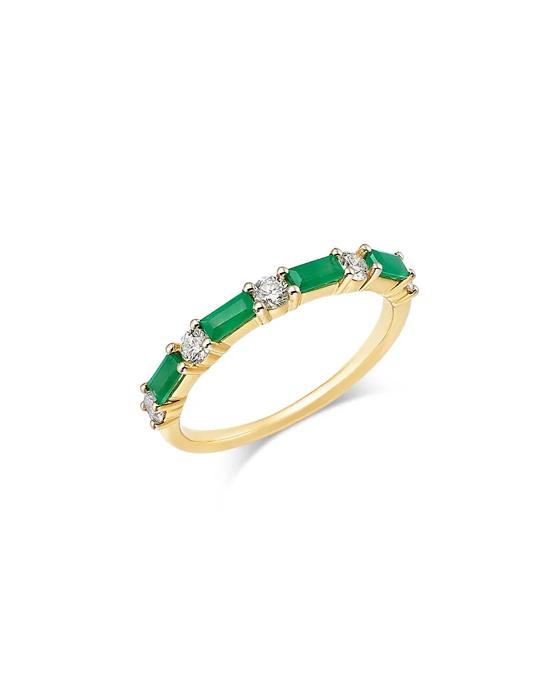 Sapphire & Diamond Classic Band in 14K Gold