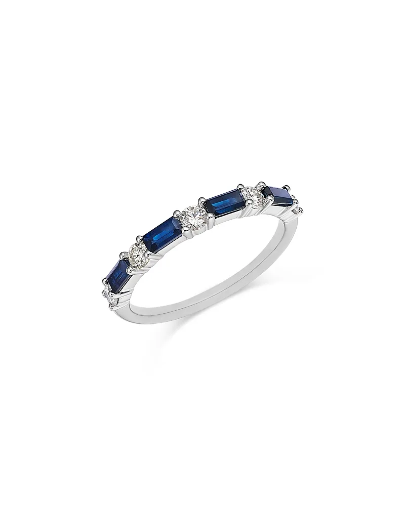 Sapphire & Diamond Classic Band in 14K Gold