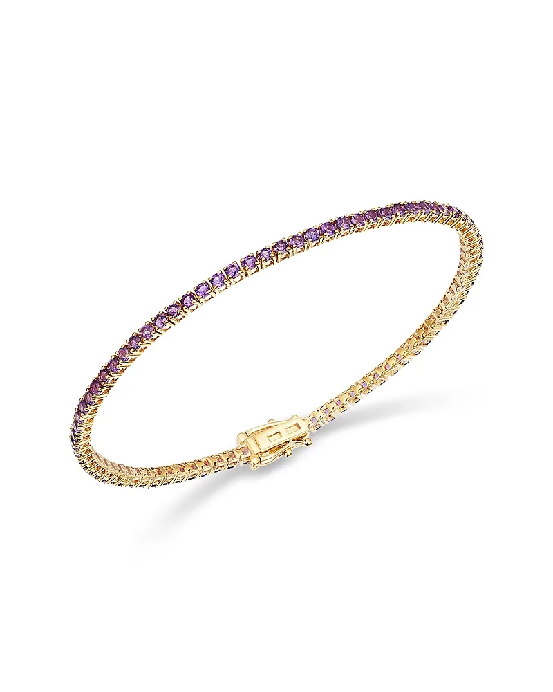 Gemstone Tennis Bracelet in 14K Yellow Gold by Bloomingdale's Fine Collection