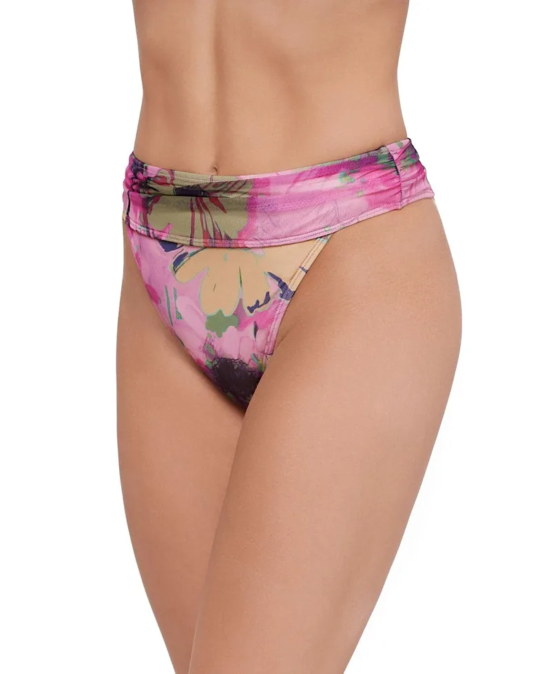 High Leg High Waist with Ruched Band Bottom by Steve Madden