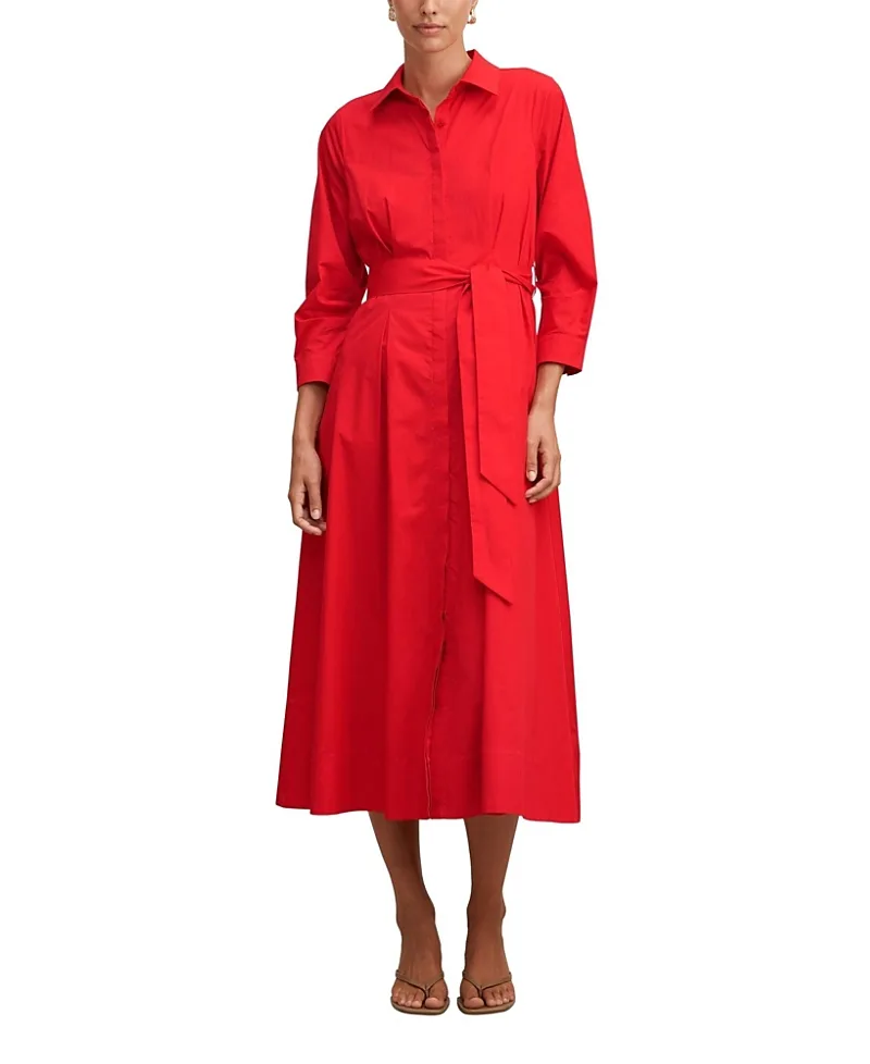 Sally Cotton Shirt Midi Dress by Ever New