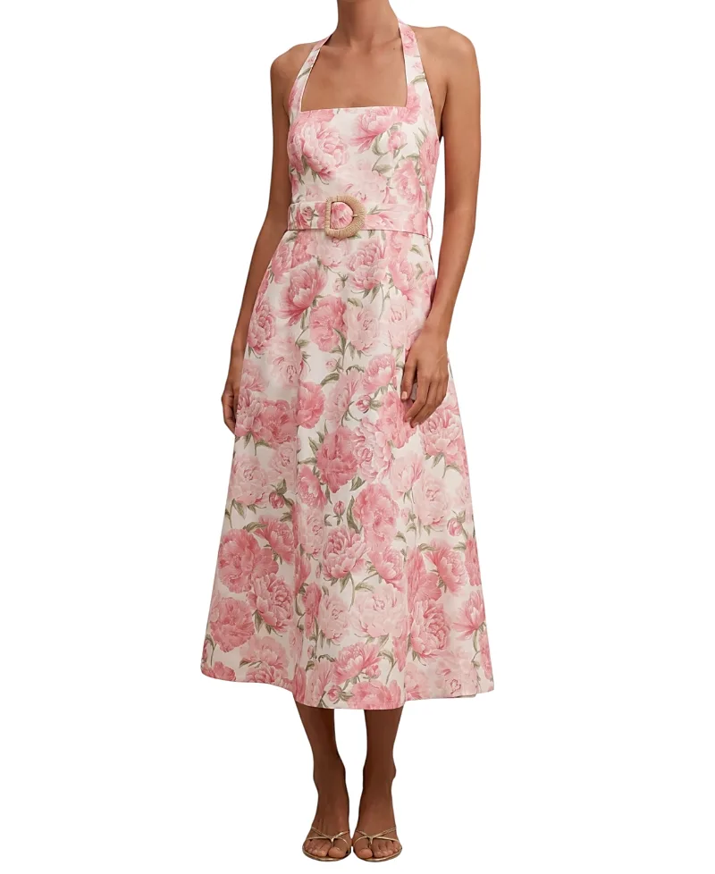 Blossom Halter Midi Dress by Ever New