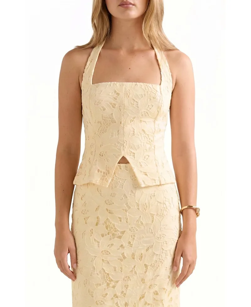 Sally Lace Halter Top by Ever New