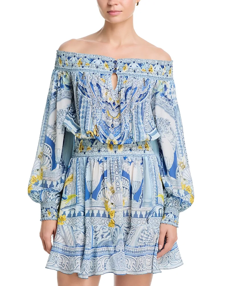 Off-the-Shoulder Short Dress by Camilla