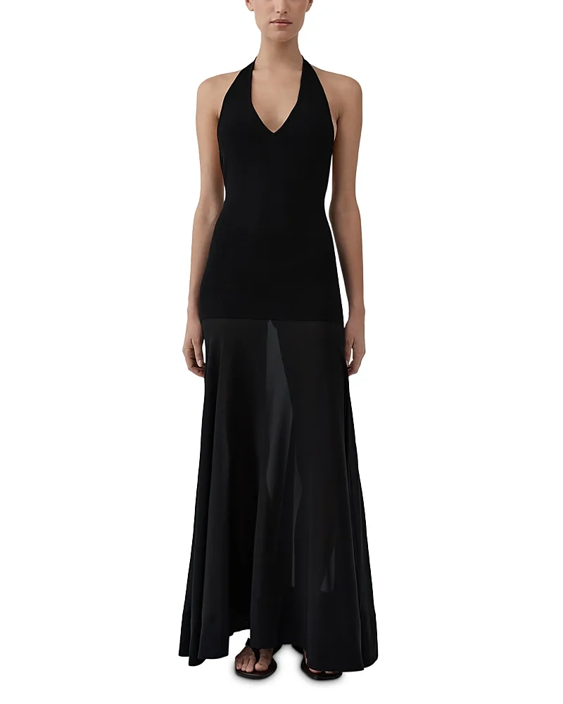 Circle Hem Halter Dress by St. Agni