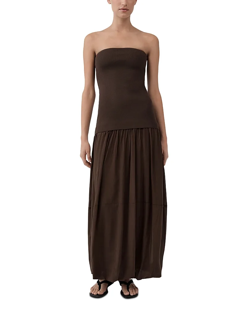 Strapless Balloon Hem Dress by St. Agni