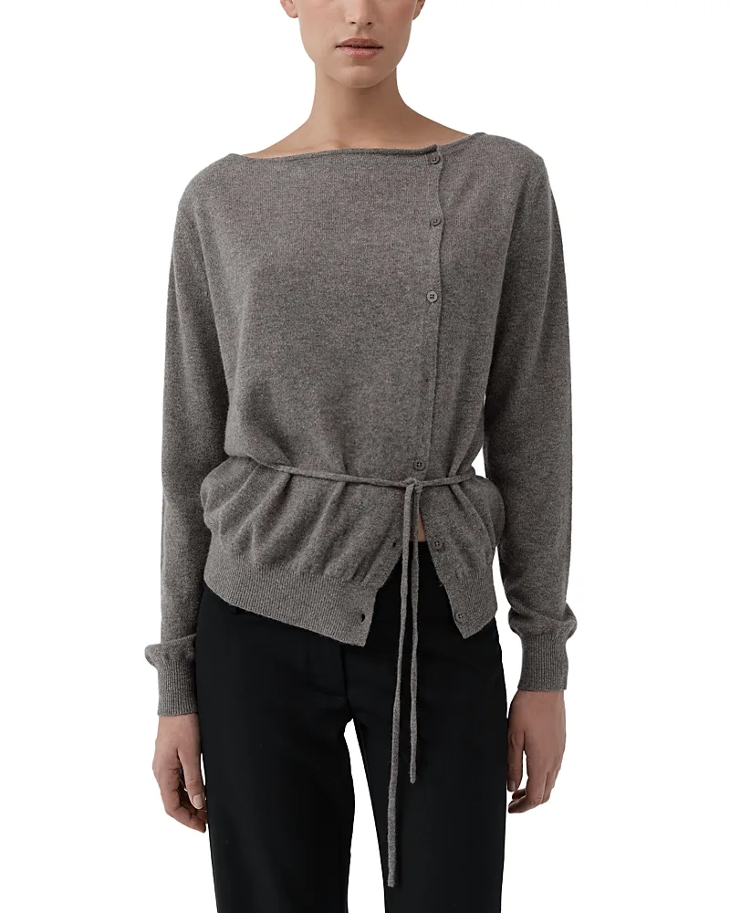 Cashmere Asymmetric Cardigan by St. Agni
