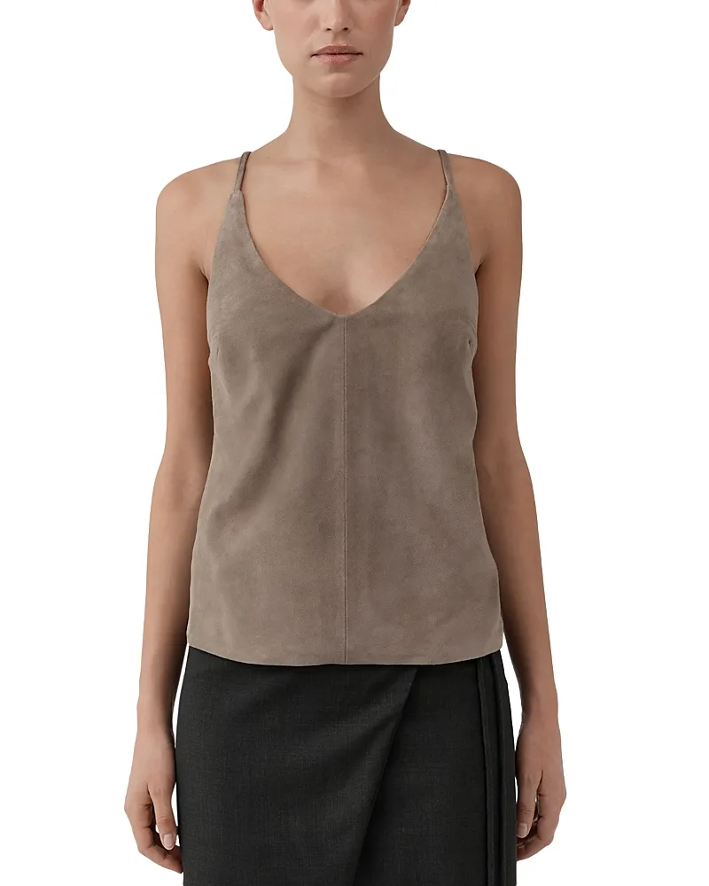 Low Back Suede Top