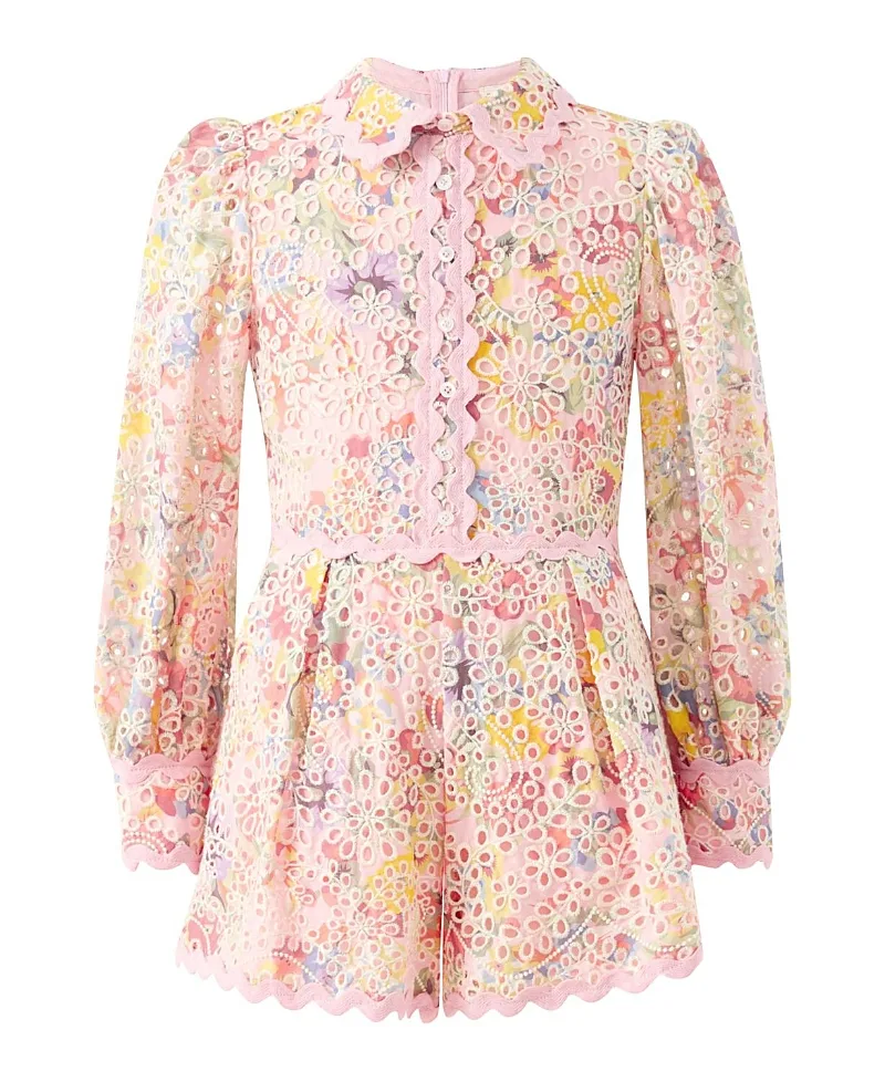 Alanna Embroidered Romper by Marlo Kids