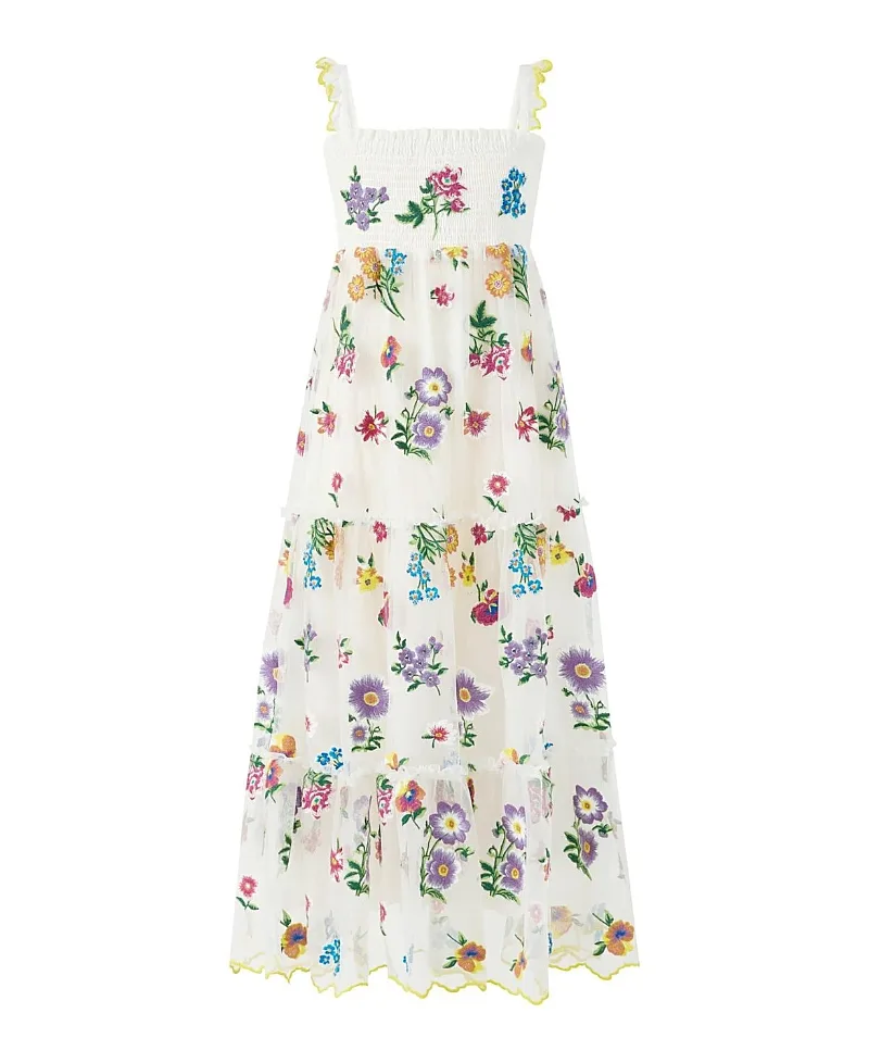 Carly Embroidered Maxi Dress by Marlo Kids