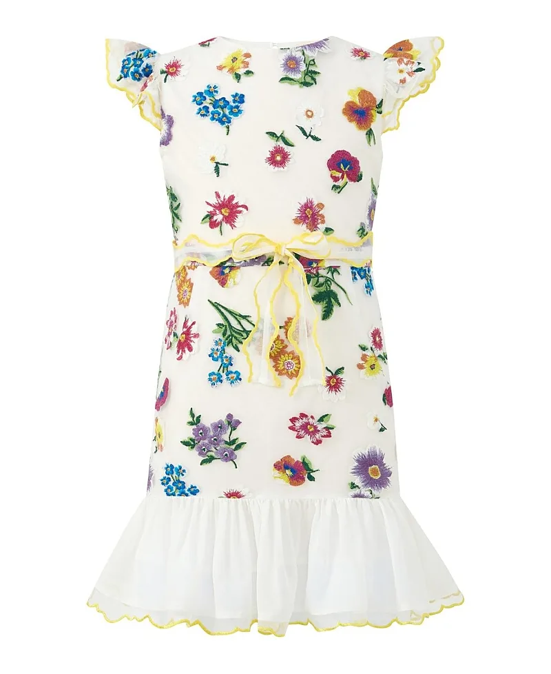 Carly Embroidered Mini Dress by Marlo Kids