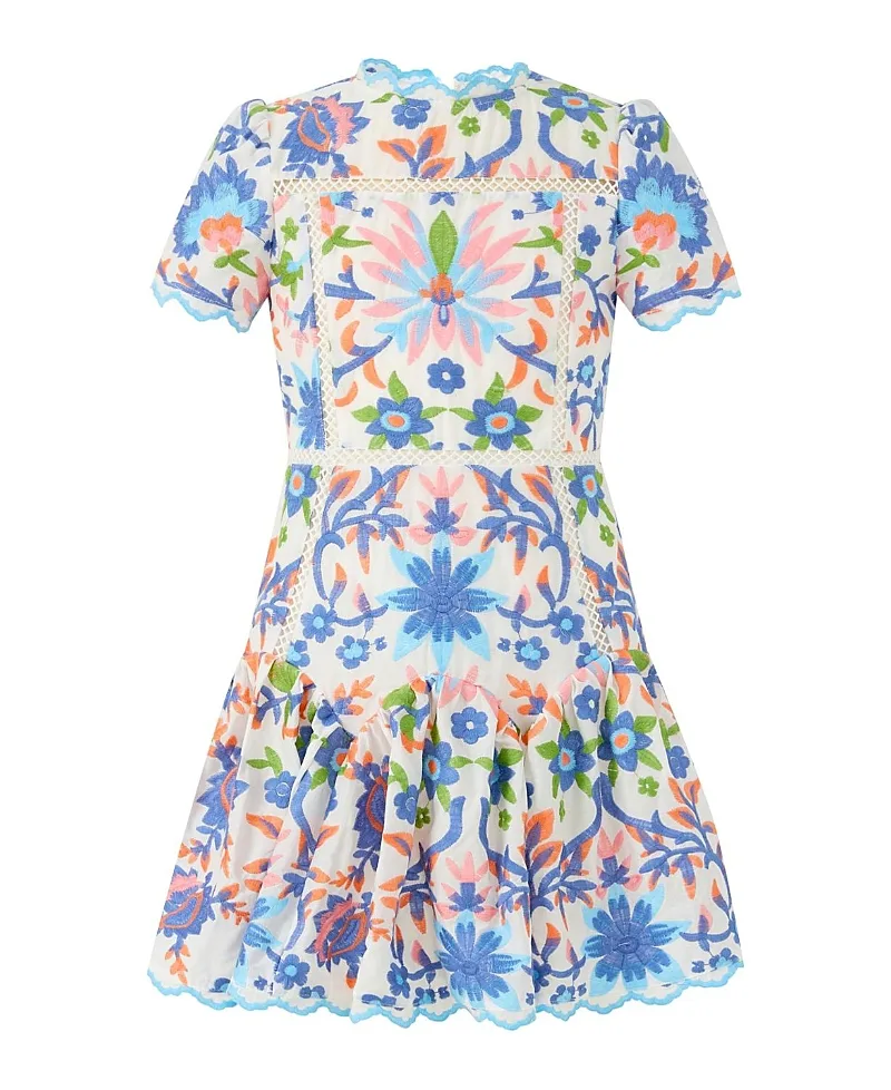 Sarah Embroidered Mini Dress by Marlo Kids