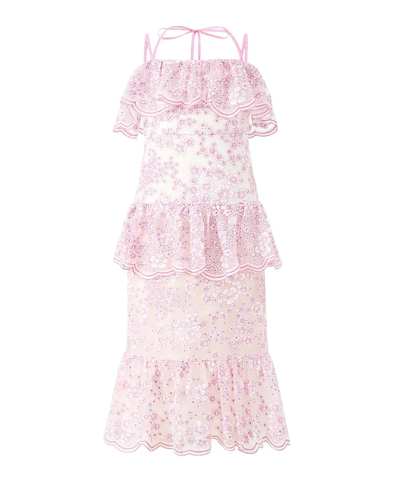Elize Embroidered Midi Dress by Marlo Kids