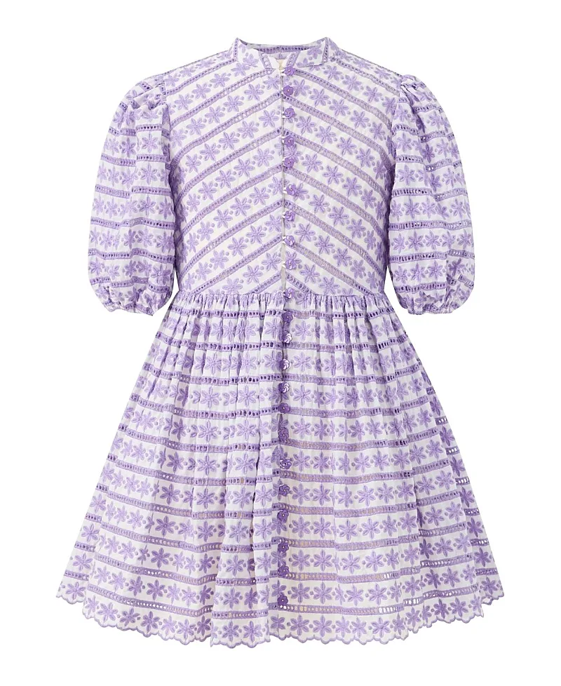 Odessa Puff Sleeve Mini Dress by Marlo Kids