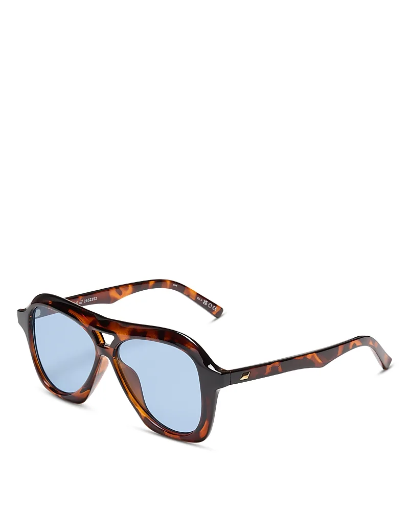 Drizzle Aviator Sunglasses, 56mm by Le Specs