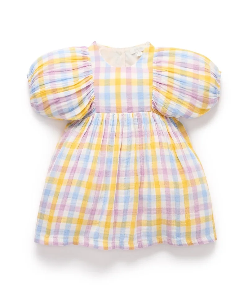 Gathered Dress by Purebaby