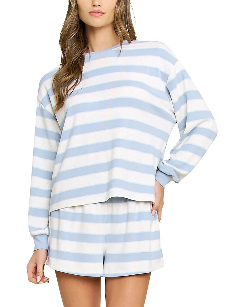 Cozy Era Long Sleeve Short Pajama Set by Honeydew