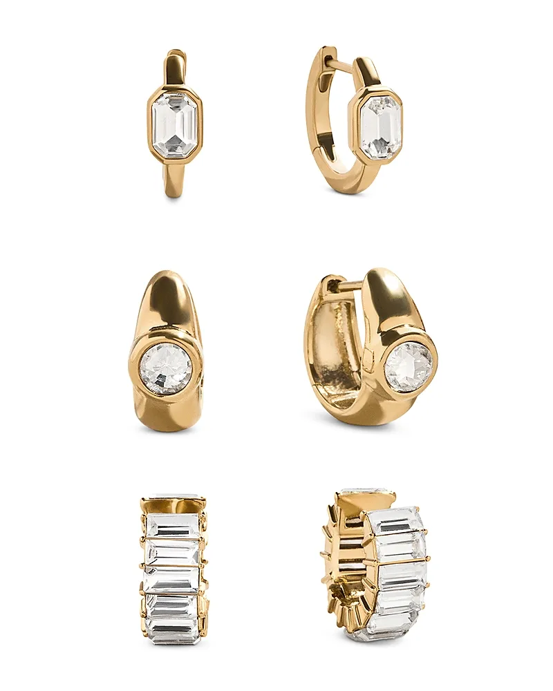 Tyra Crystal Cuffs & Hoop Earrings, Set of 3 by Baublebar