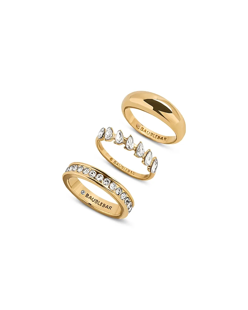 Greta Crystal Band Rings, Set of 3 by Baublebar